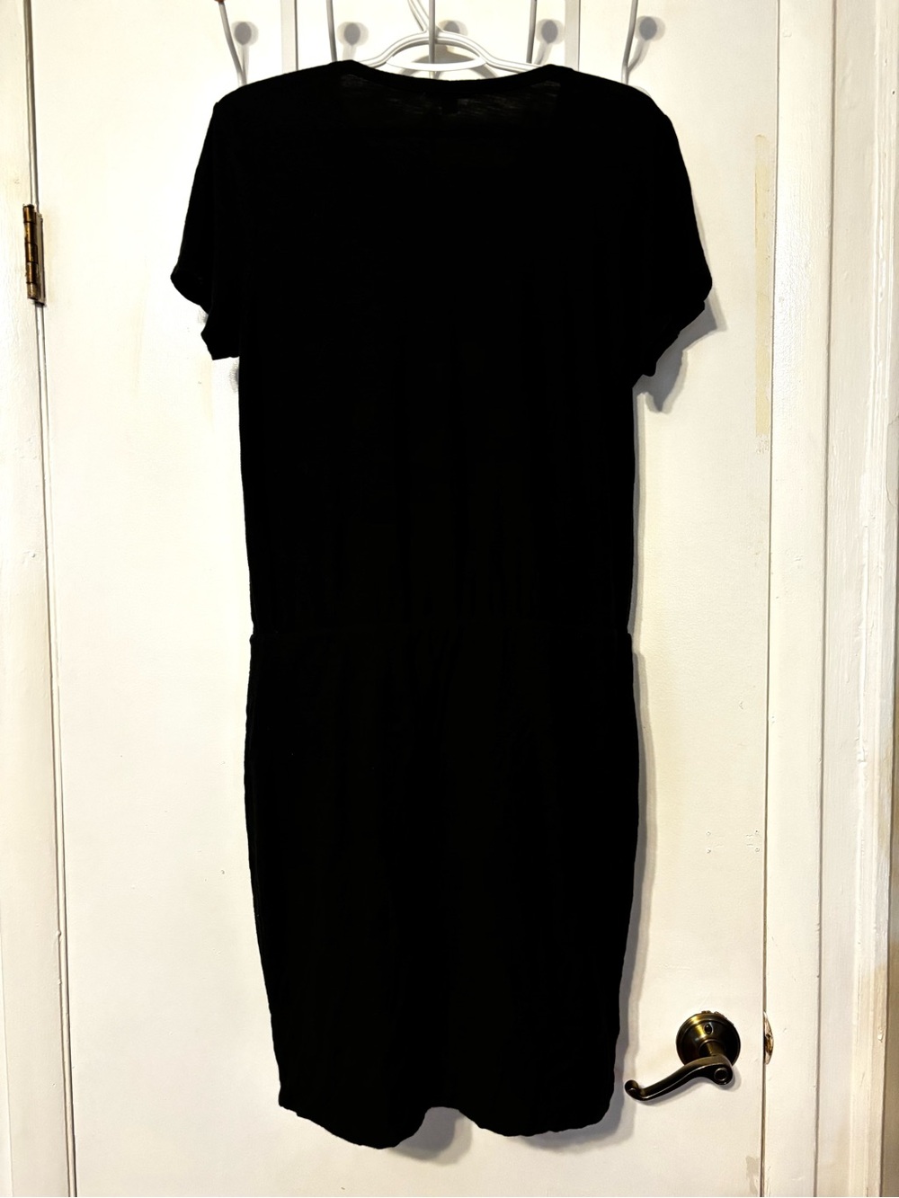 James Perse Black Short-Sleeve Crewneck Dress